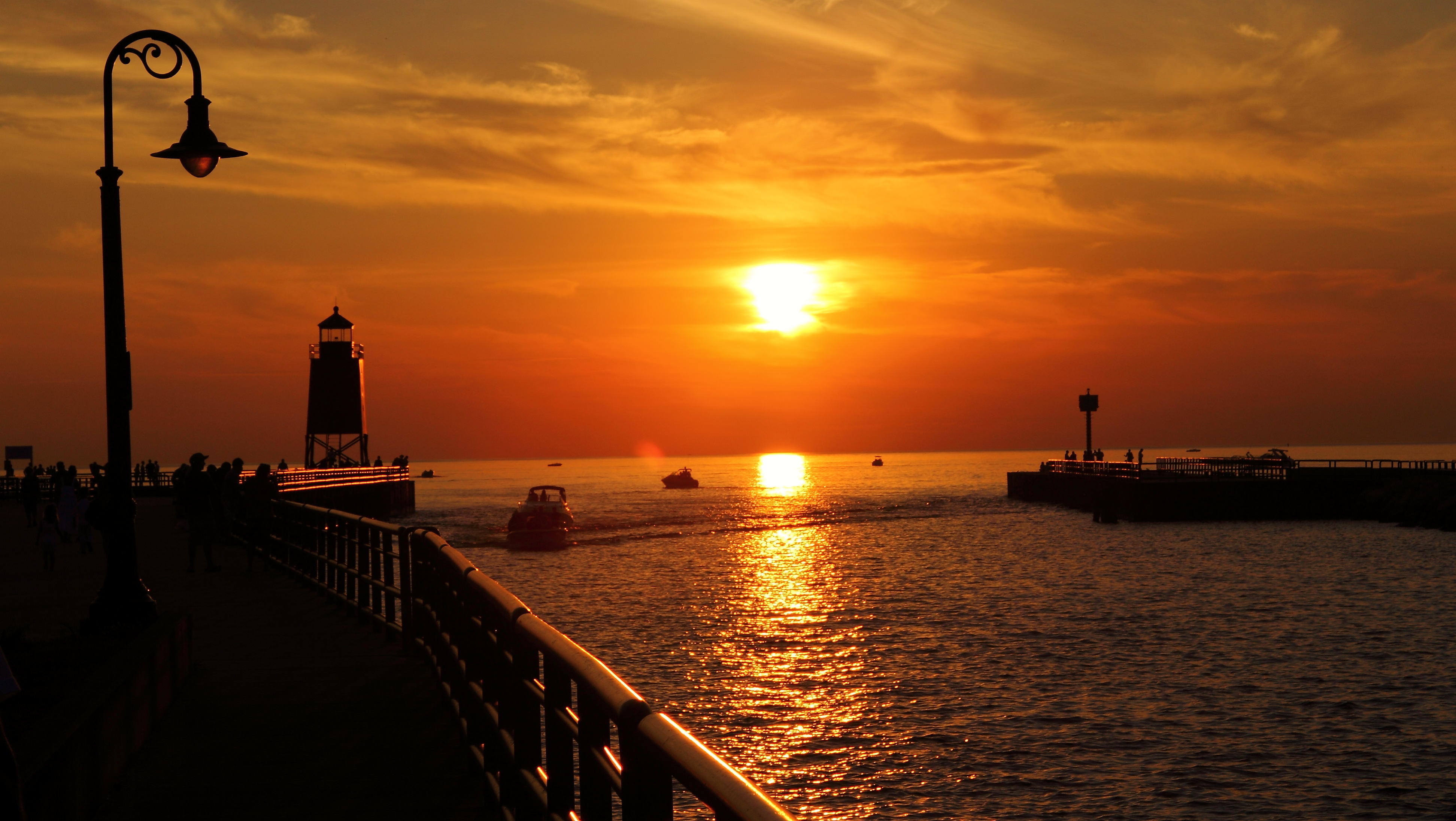 Lake Michigan Sunset in Charlevoix, Michigan
