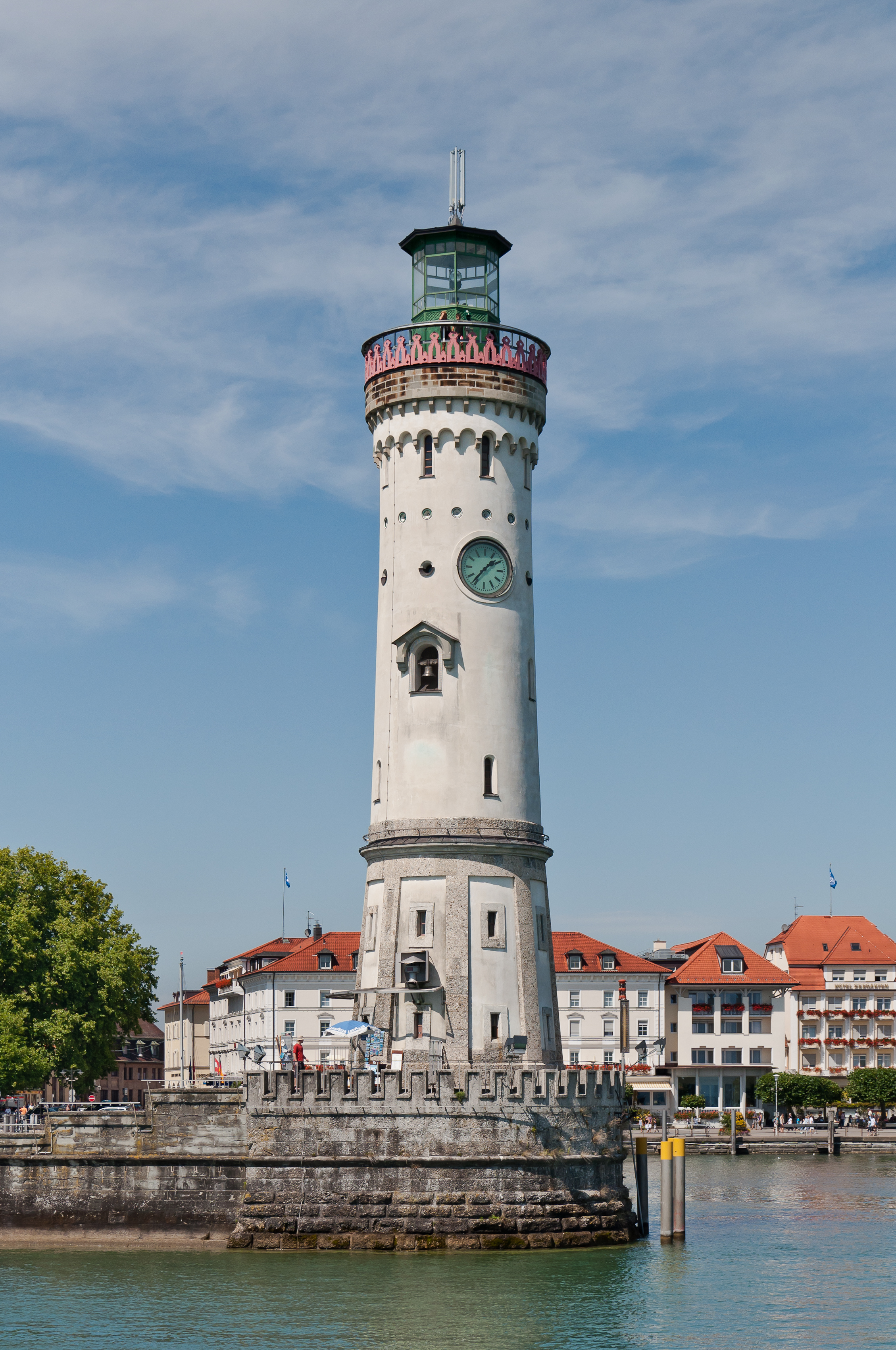 New Lighthouse Lindau Harbor Lake Constance 02