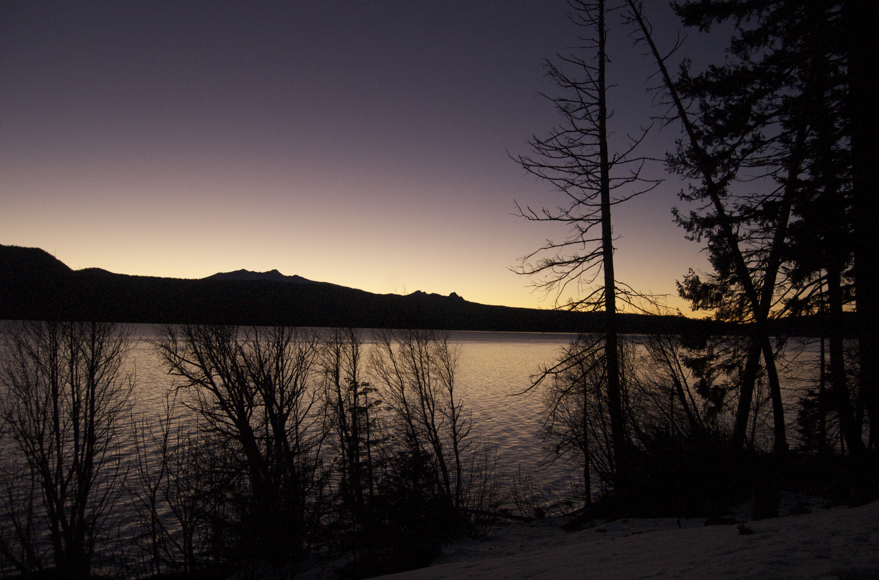 Odell Lake at dusk