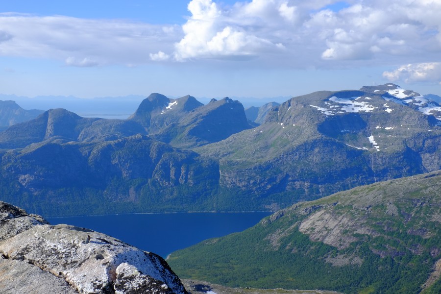 Åndsvikfjellet seen from Mjønestindan