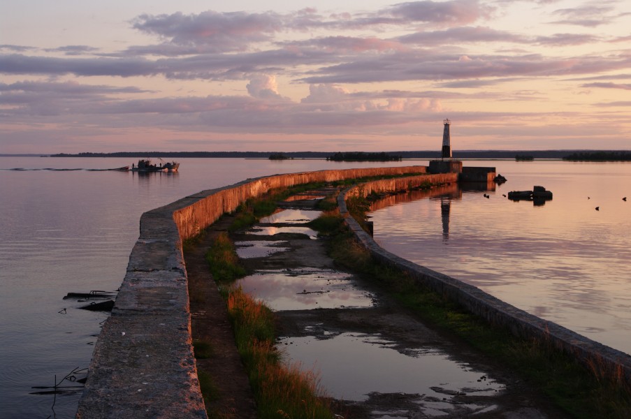 Breakwater on Lake Onega