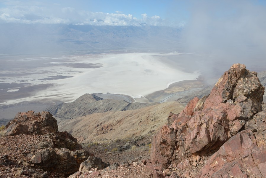 Dante's View and death Valley, salt lake