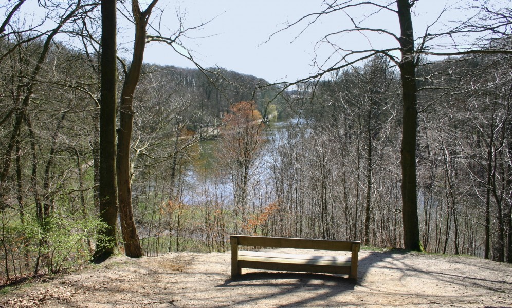 Drachmanns bench-Marielundsskoven Forest in Kolding Denmark 2009 25-05