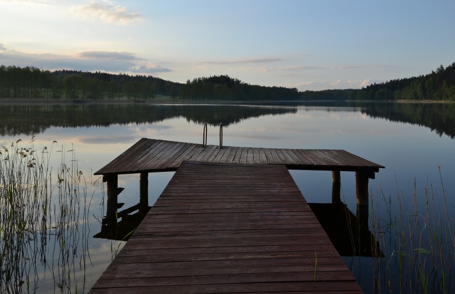 Iłgieł Lake in Becejły, Poland