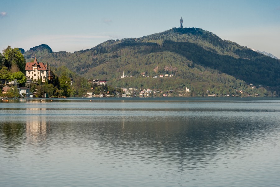 Maria Woerth Reifnitz und Pyramidenkogel Blick von Maria Loretto 20042017 5037
