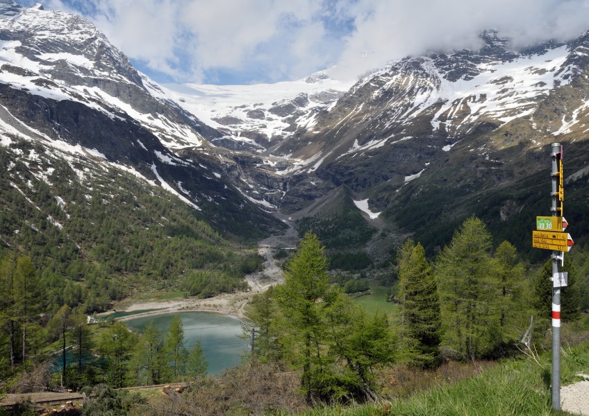Palü Glacier from Alp Grüm Station 2015