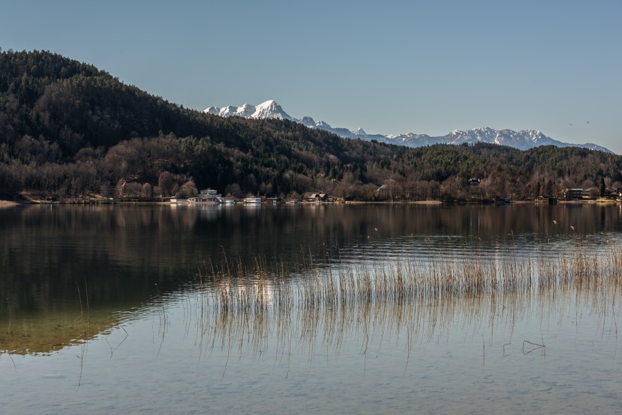 Poertschach Halbinselpromenade Woerthersee-Blick Richtung Unterdellach 08032017 6496