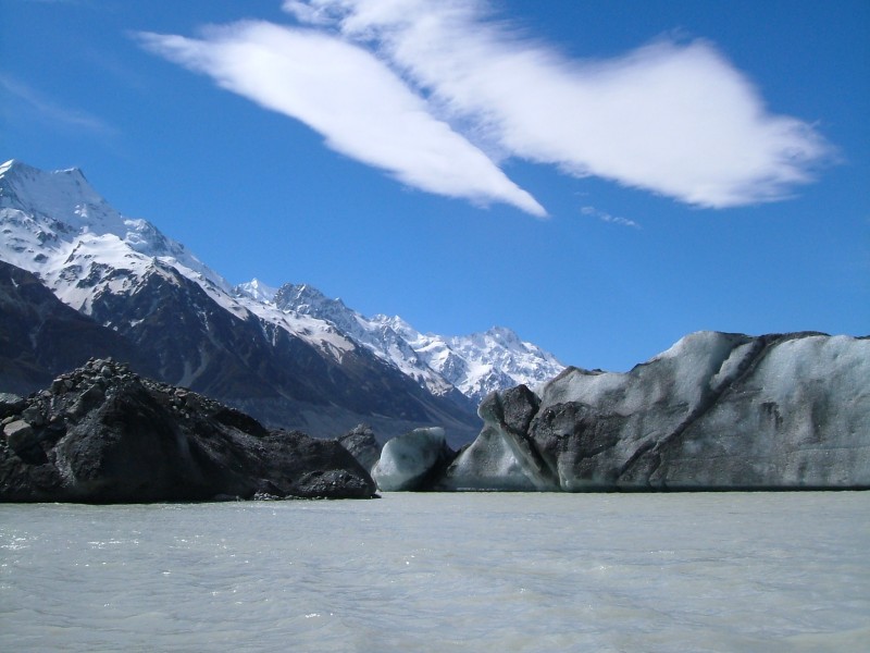 Tasman Glacier and Lake - Aoraki Mount Cook