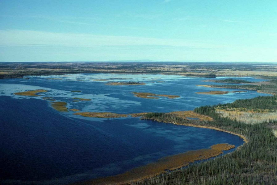 Three lakes area landscape