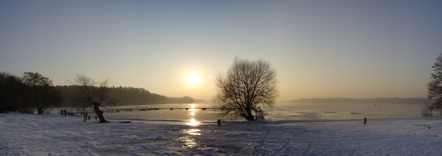 Webelinsee panorama winter