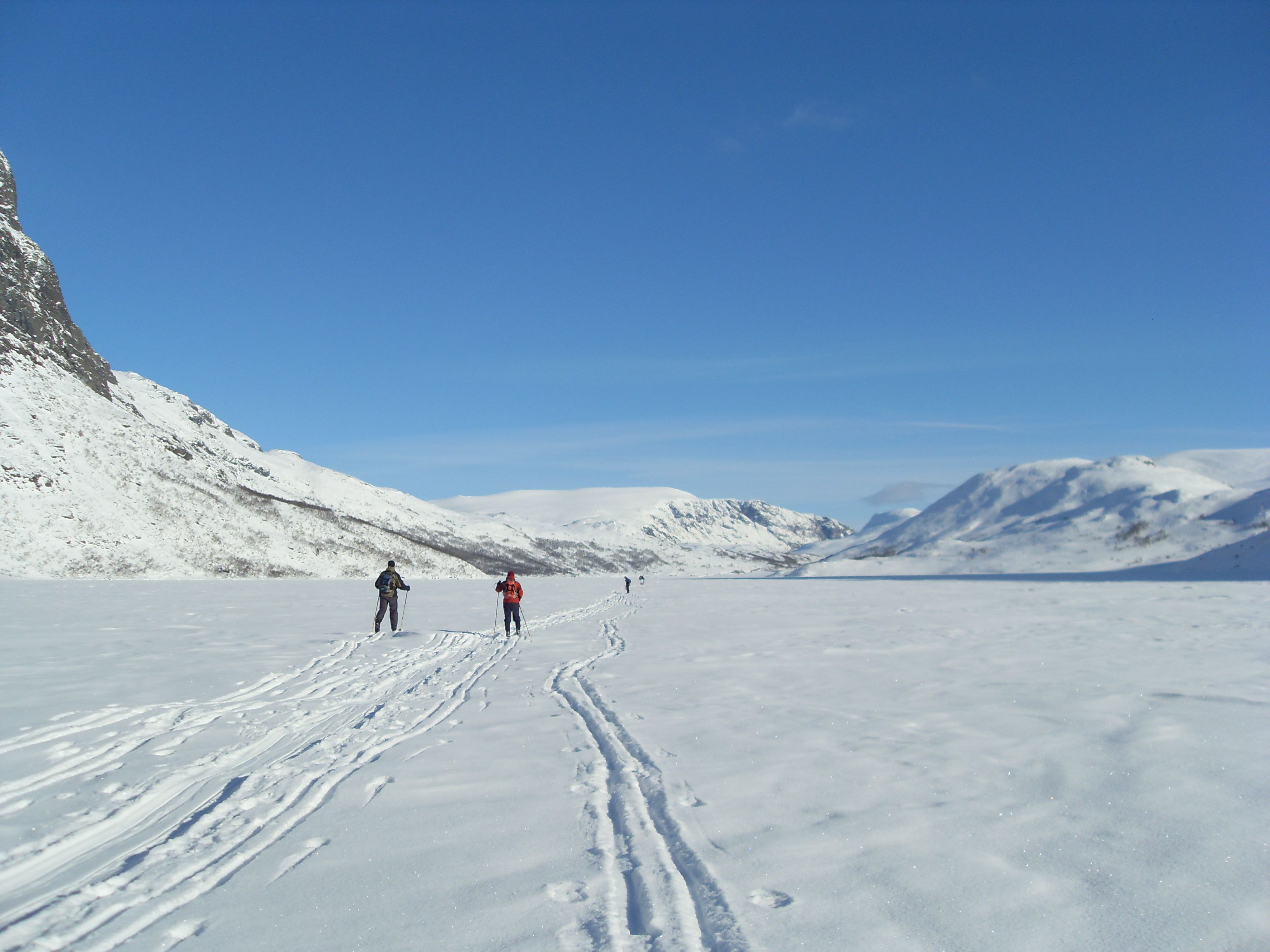 Skiloipe über den See