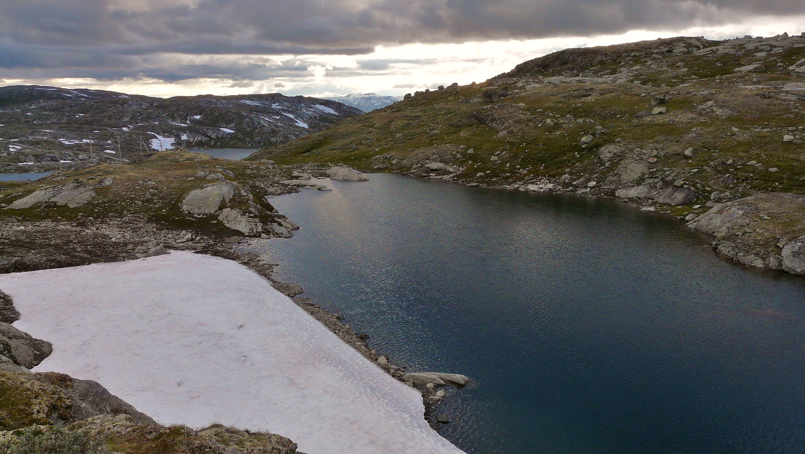 Small mountain pond at Sognefjellet