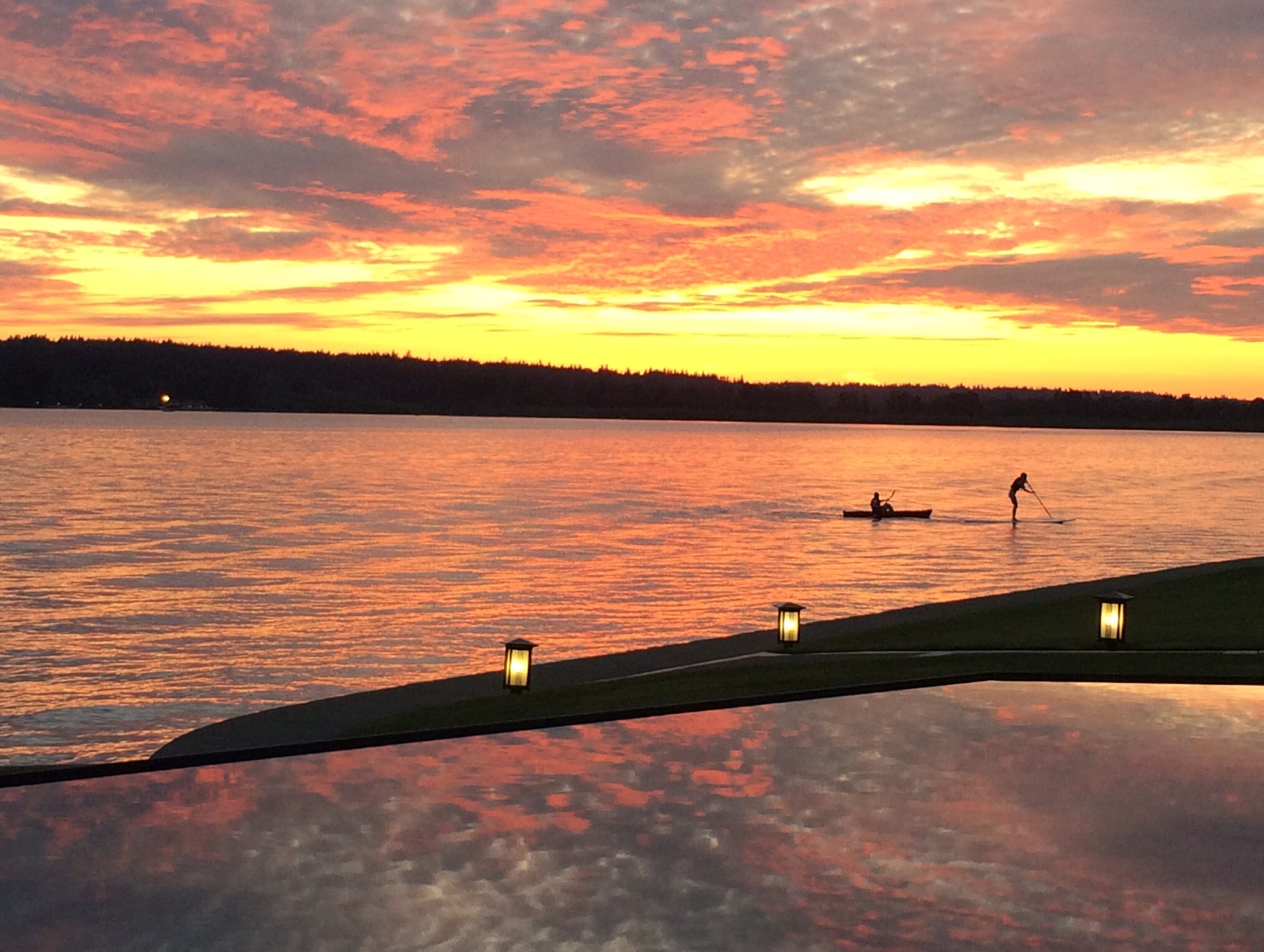 Sunset on Lake WA