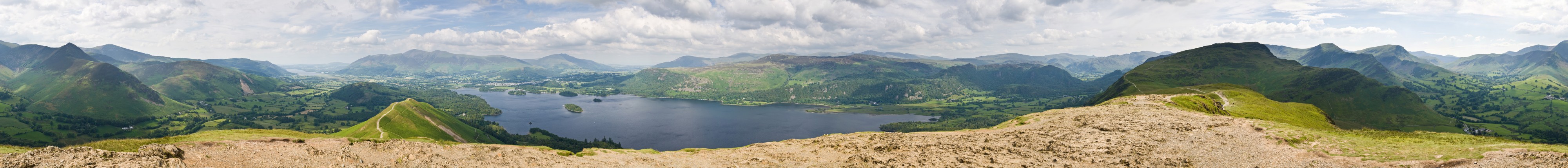 Catbells 360 panorama, Lake District - June 2009