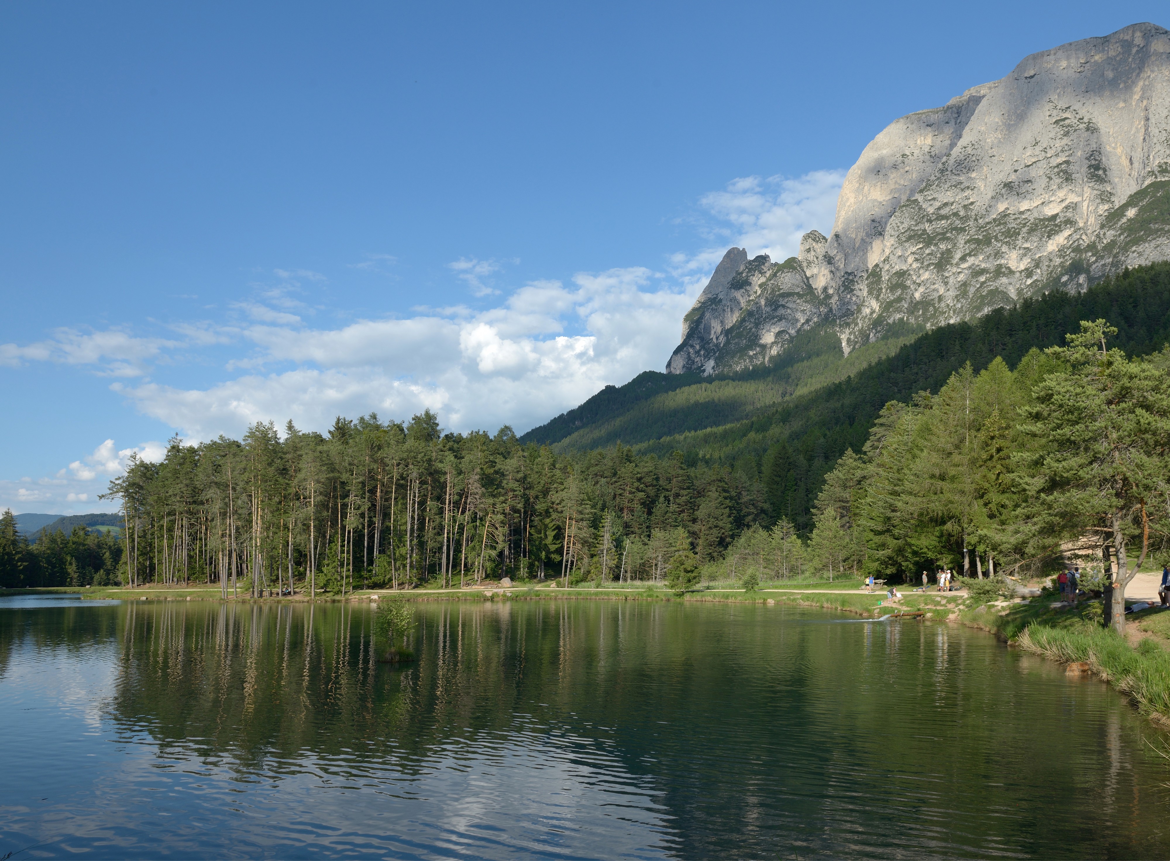 Huberweiher und der Schlern