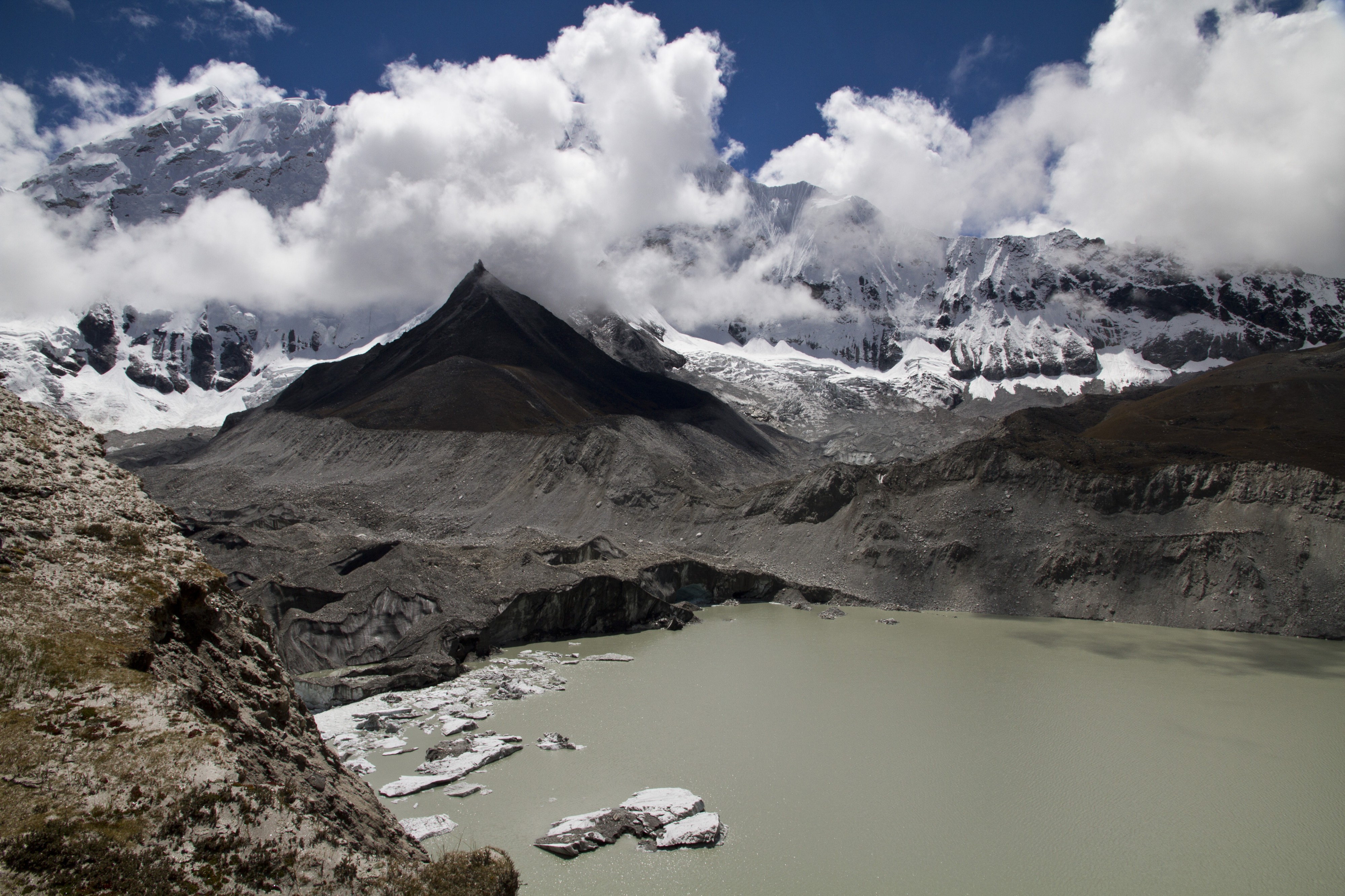 Imja Lake and Glacier