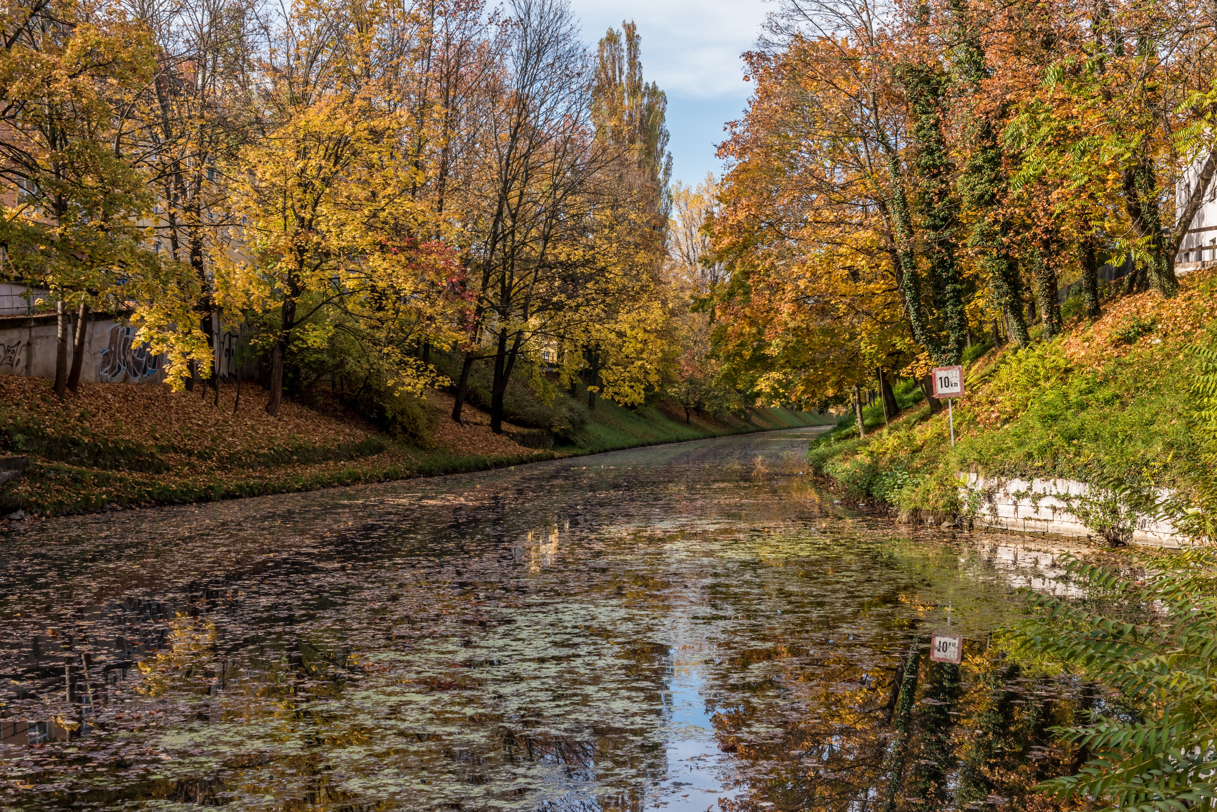 Klagenfurt Villacher Vorstadt Lendkanal Ost-Ende 18102017 1588