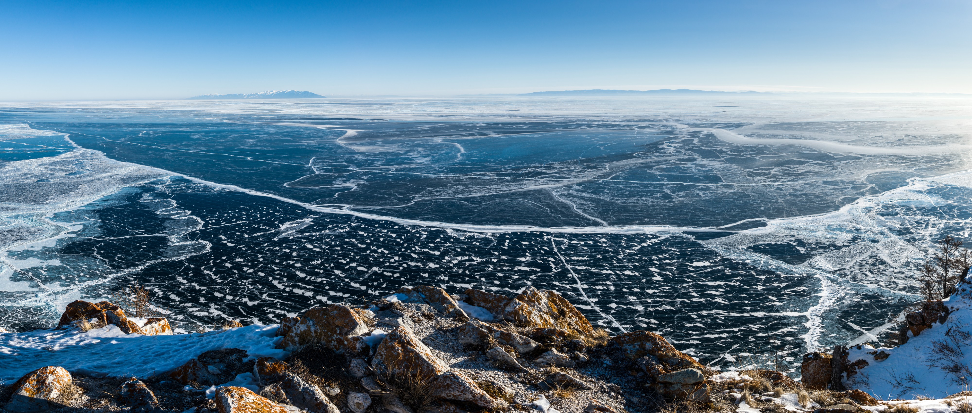 Panorama of lake Baikal
