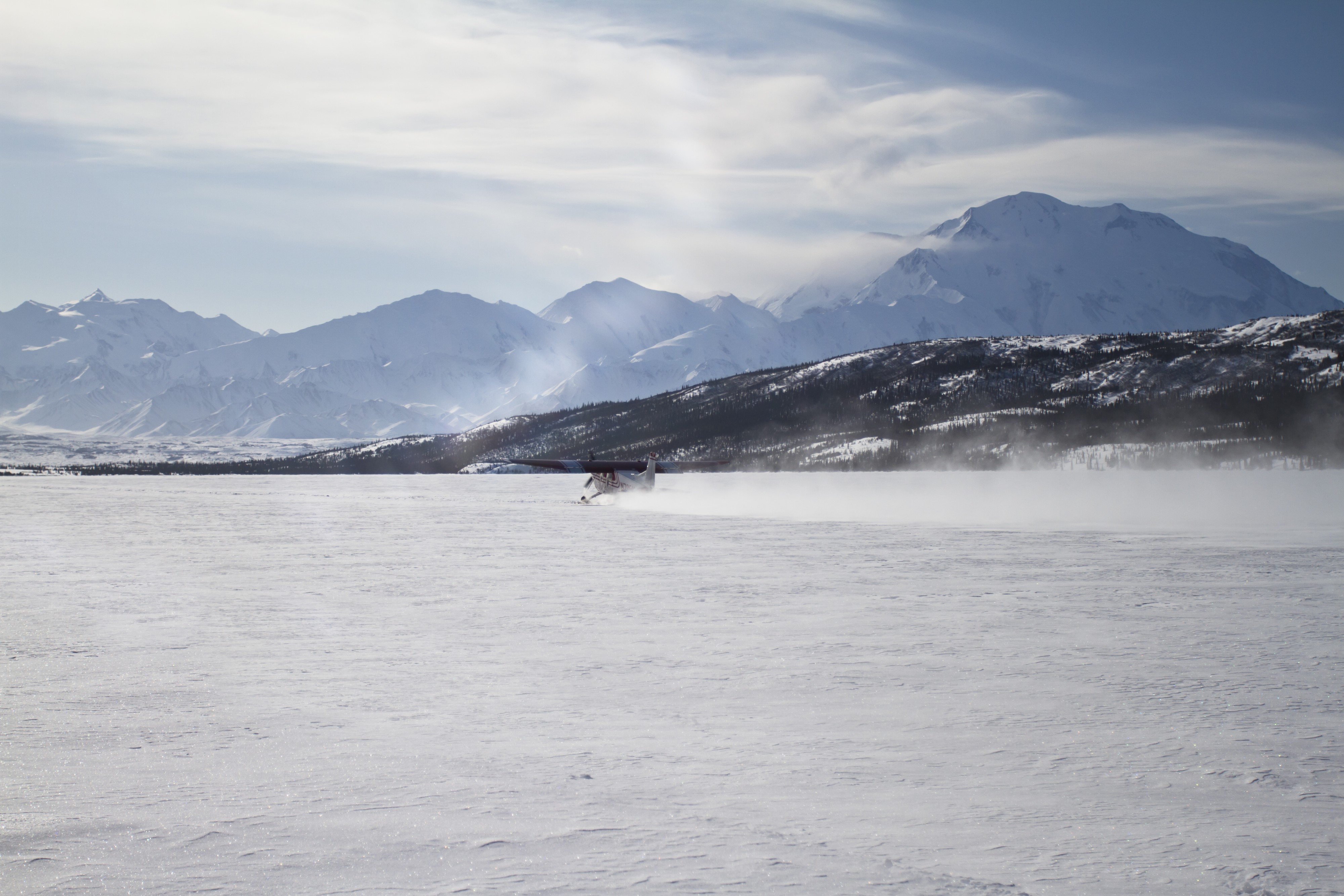 Takeoff From Wonder Lake (7065274909)