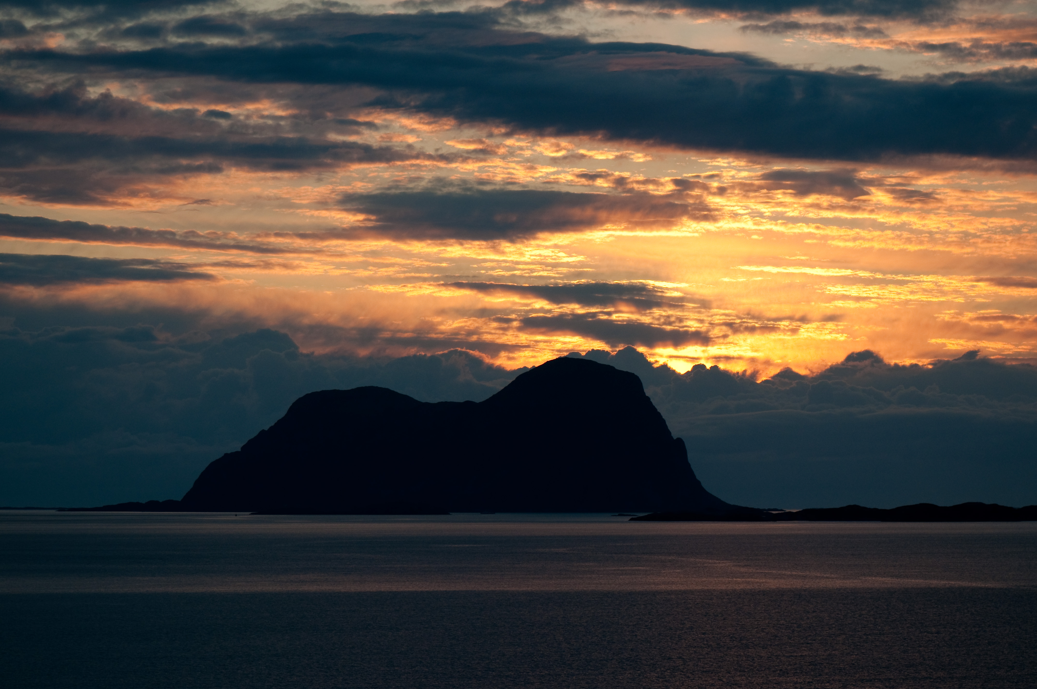 Alden i solnedgang