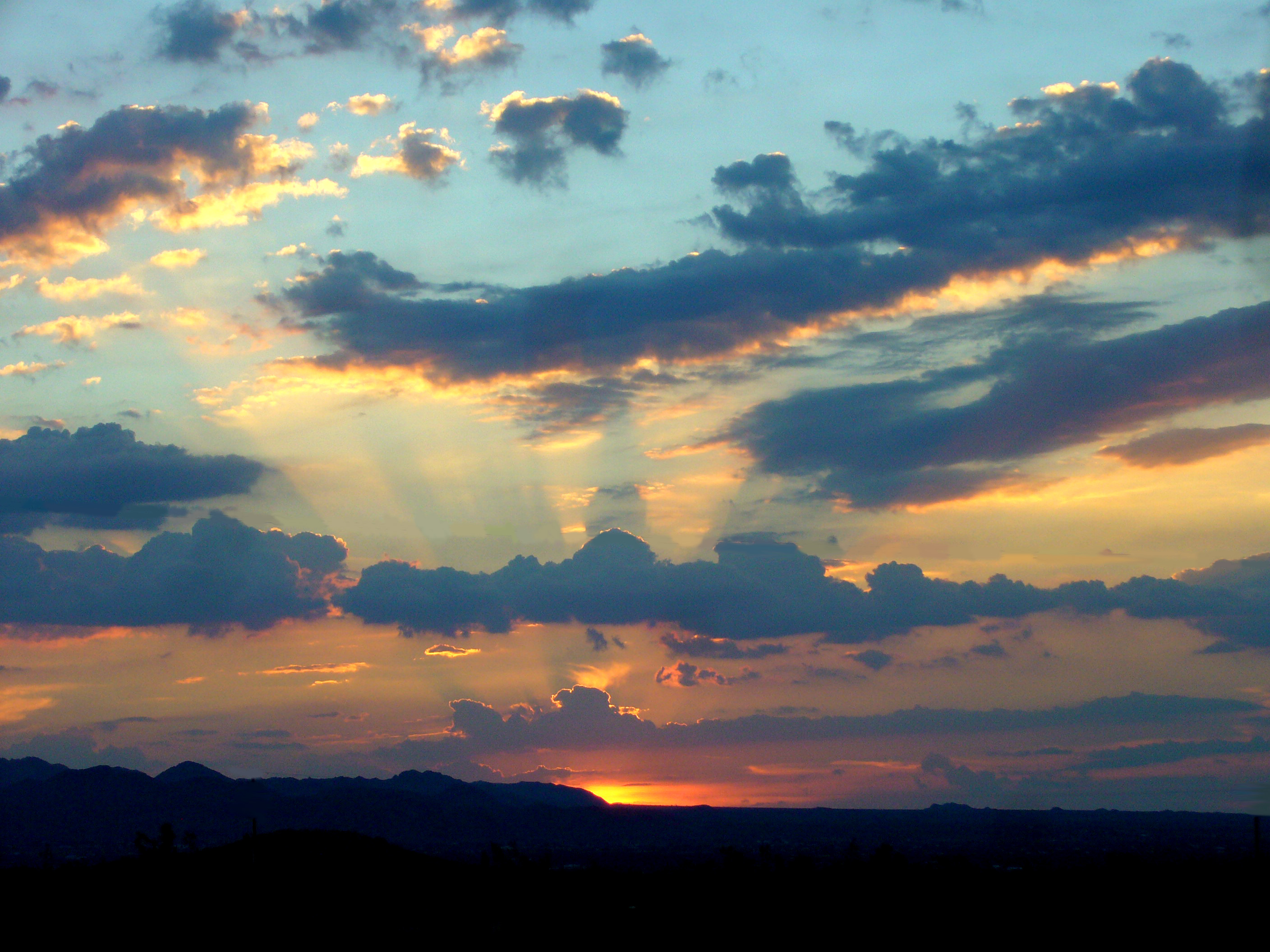 Burning Yellow Sunset