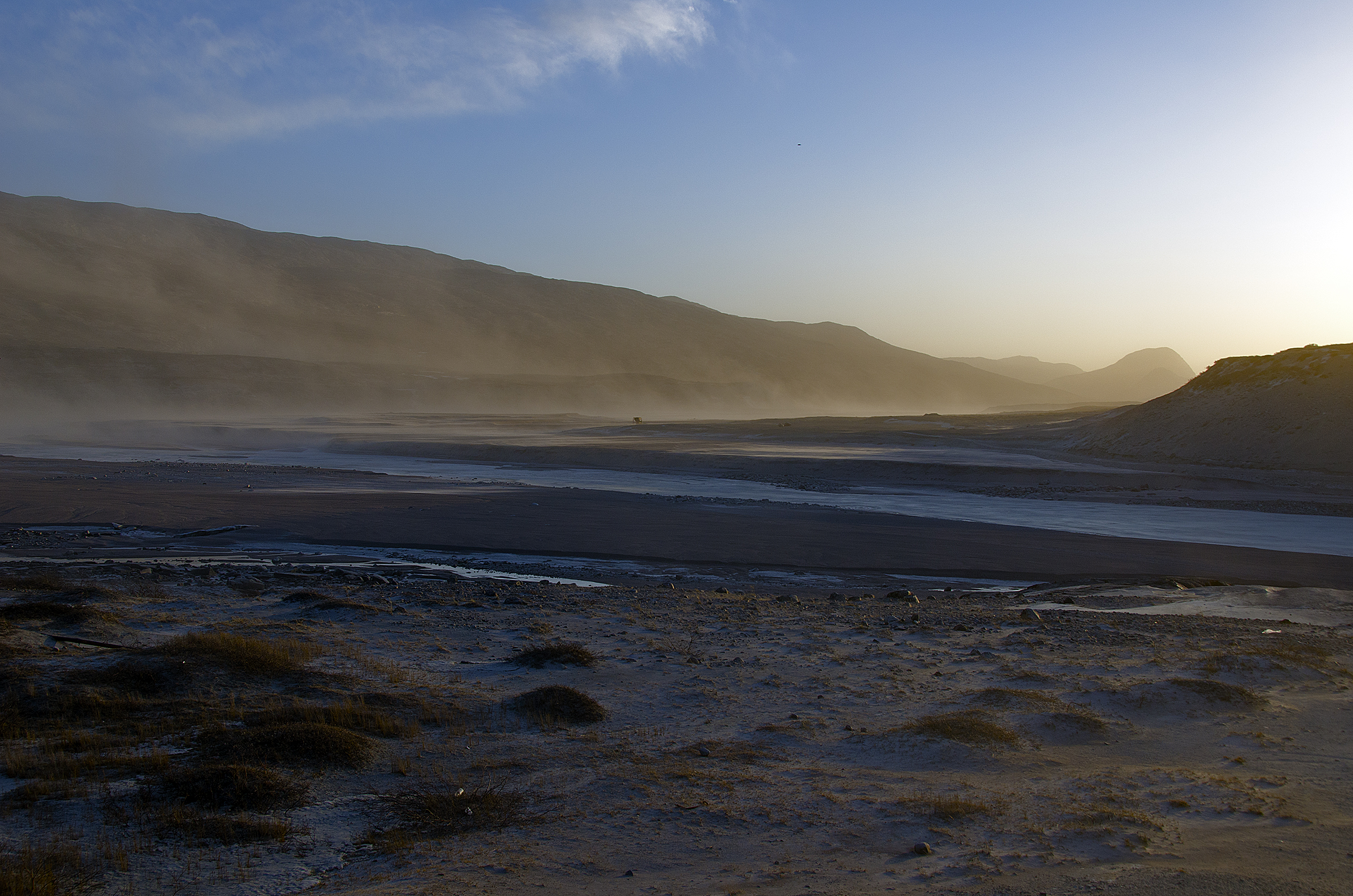 Early Morning Dust Storm in Kangerlussuaq