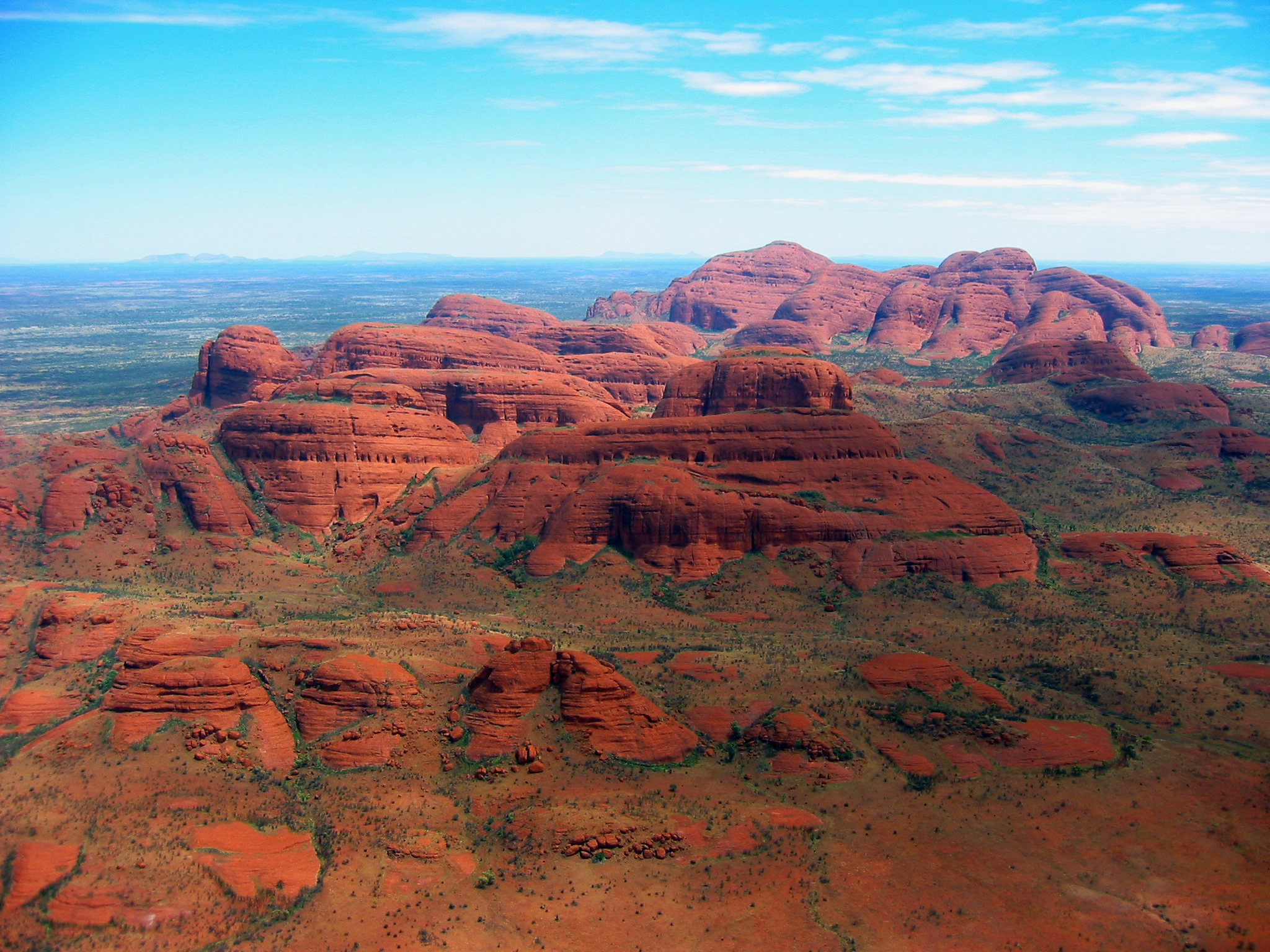 Kata Tjuta aerial photo (February 2004)