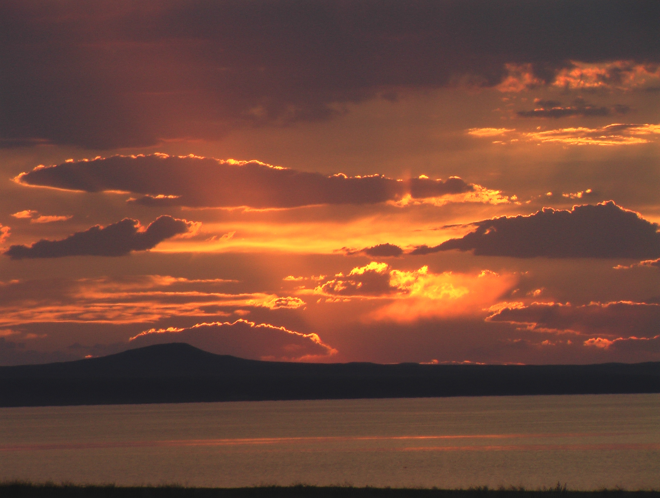 Khar-Nuur lake, Khovd province, Western Mongolia sunset1