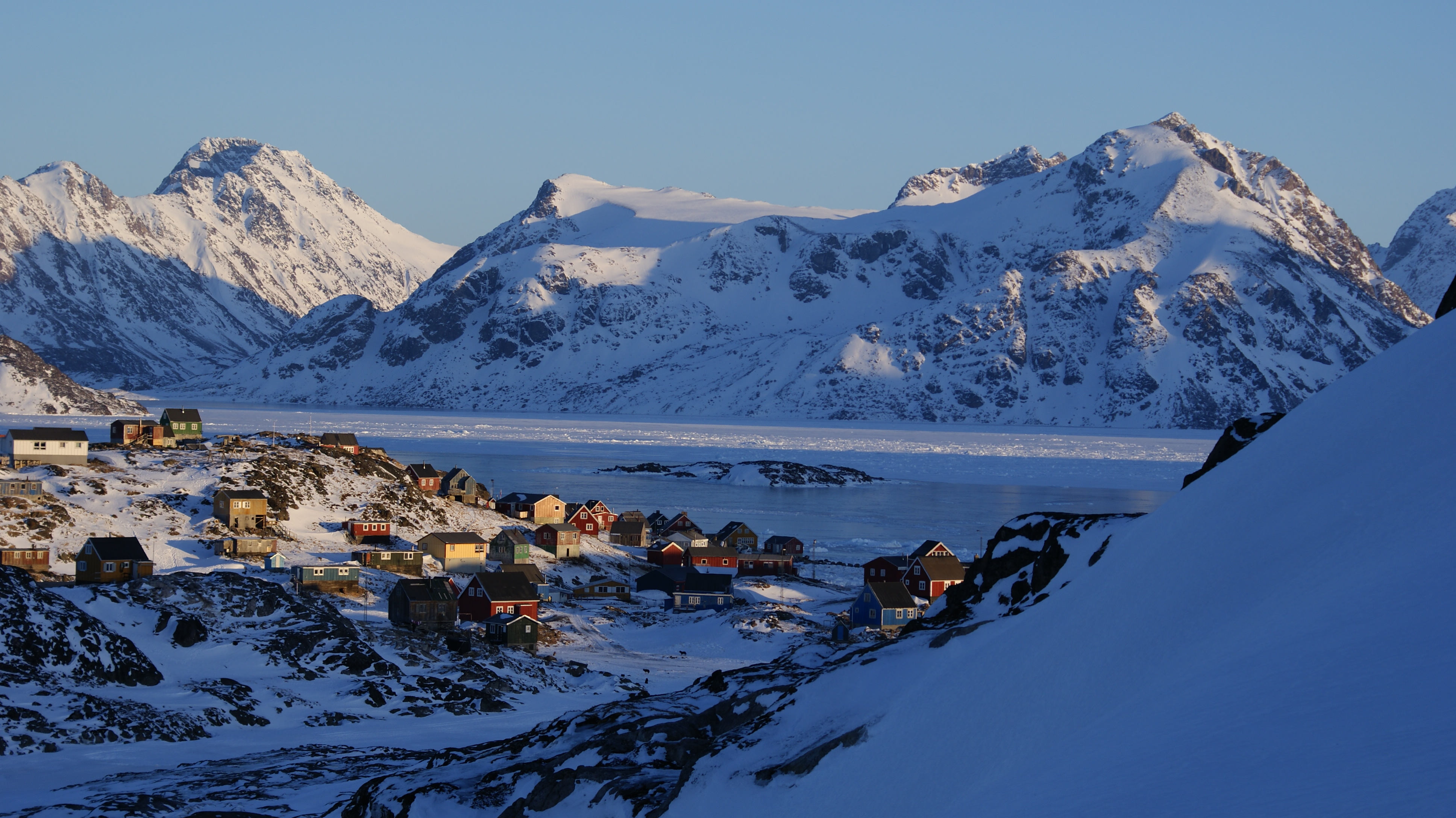Kulusuk, Greenland, in winter