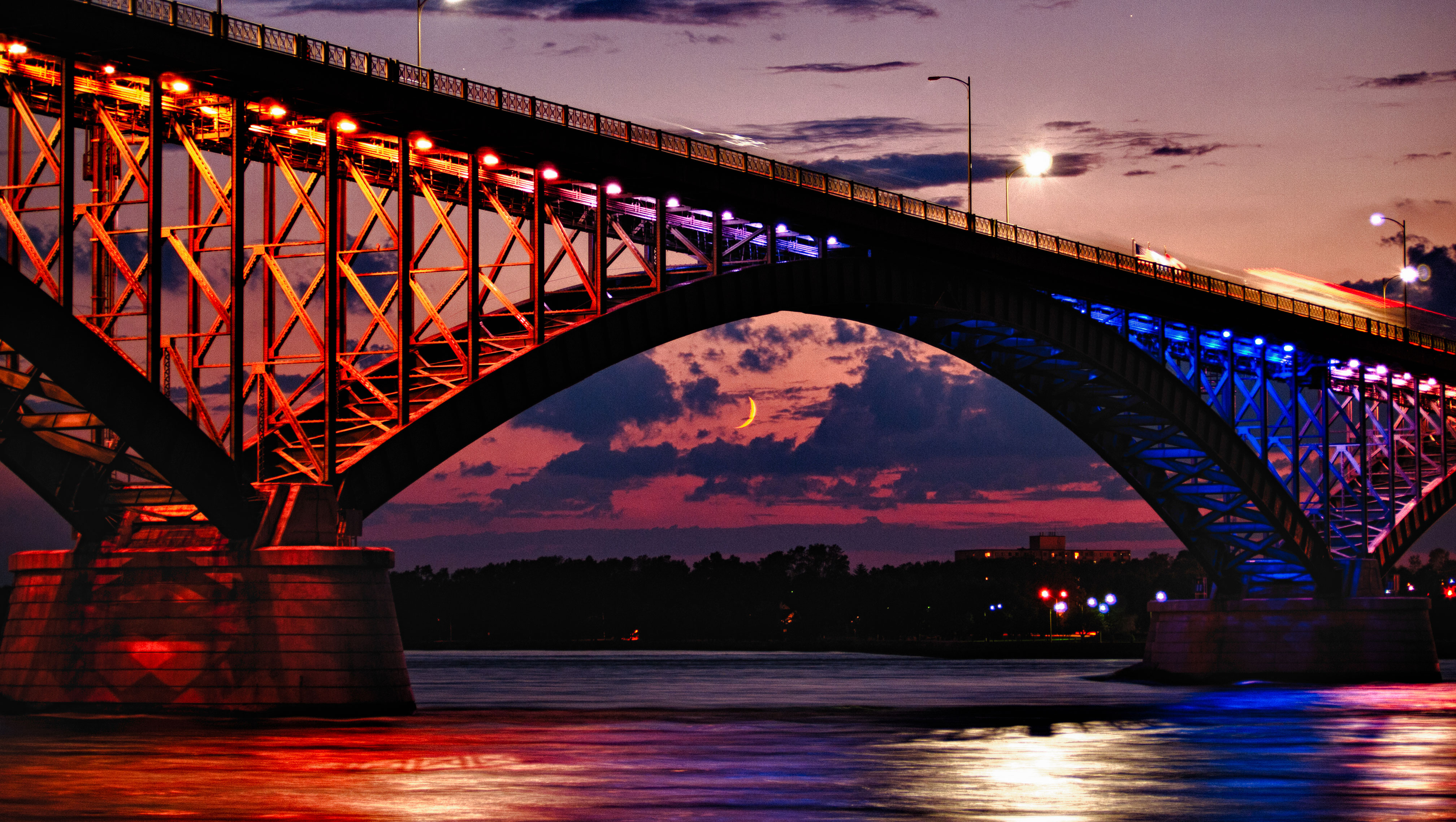 Peace Bridge - at Moonrise