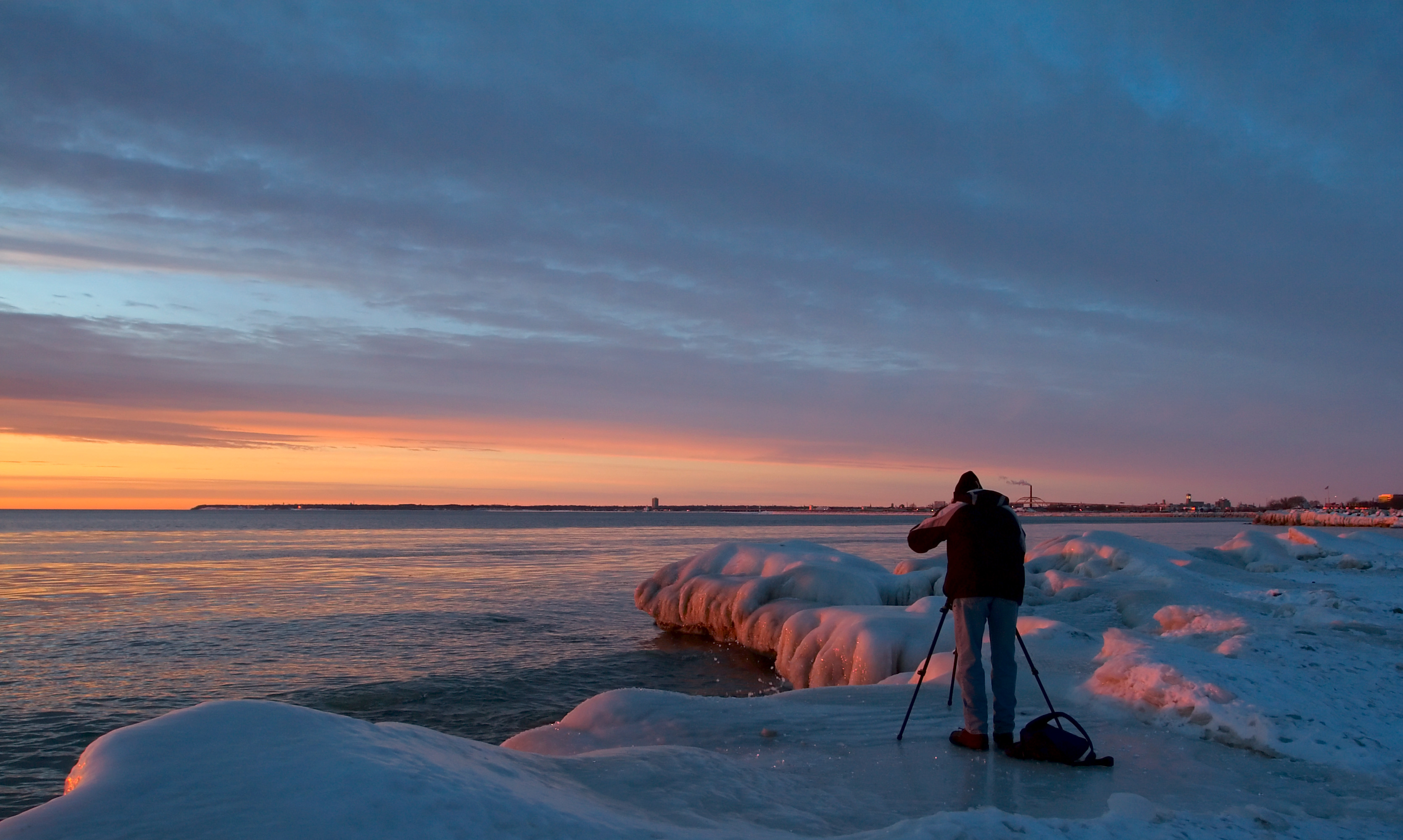 Photographing sunrise 1745