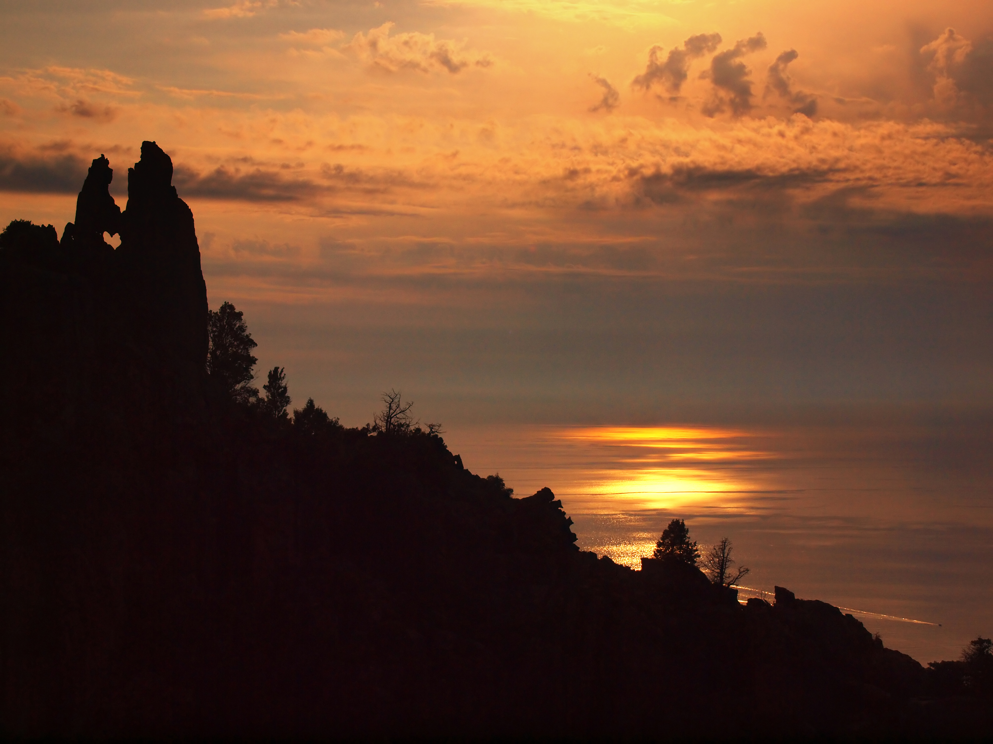 Piana coucher sur les Amoureux des Calanche