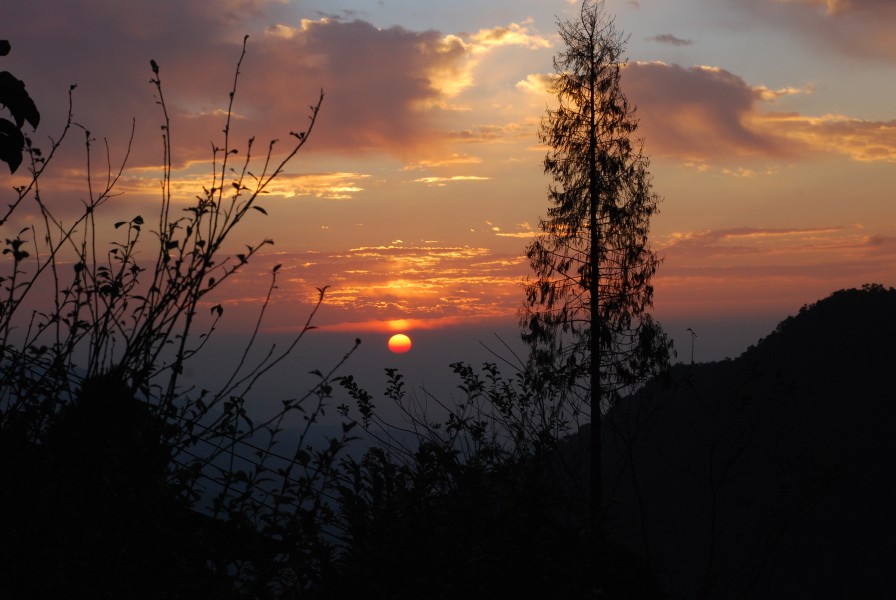 A view of Sunset from Bhadaure