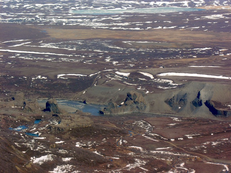 Aerial View of Jökulsá á Fjöllum 21.05.2008 15-37-46