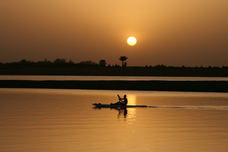 Boat on Niger River
