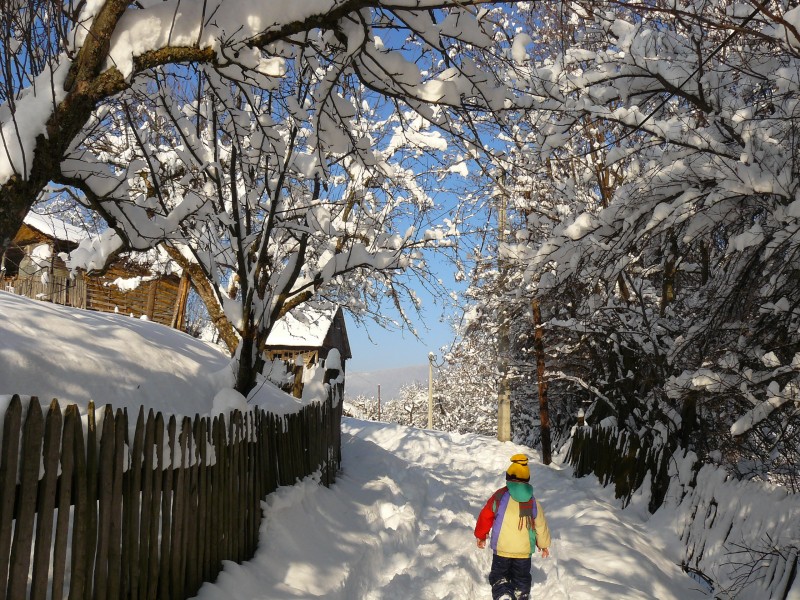 Зима и лето во село Тајмиште 01