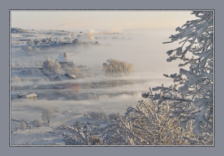Frosty morning in Dudergof