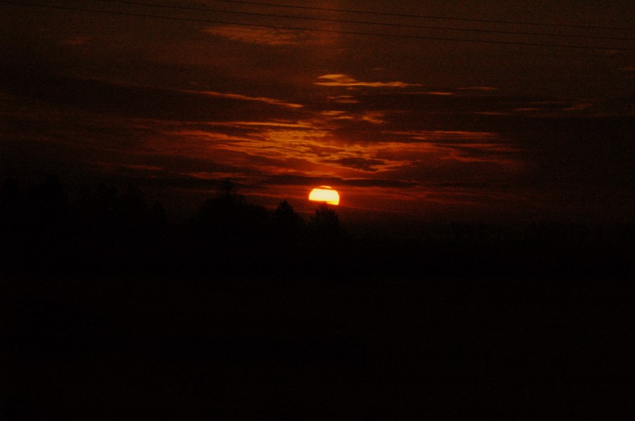 Gąskowo - wschód słońca