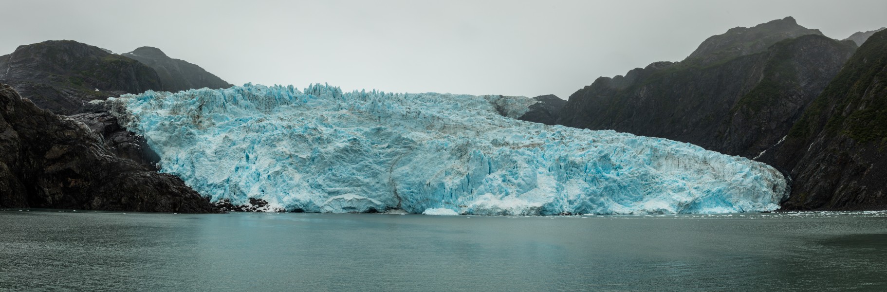 Glaciar de Aialik, Bahía de Aialik, Seward, Alaska, Estados Unidos, 2017-08-21, DD 54-56 PAN