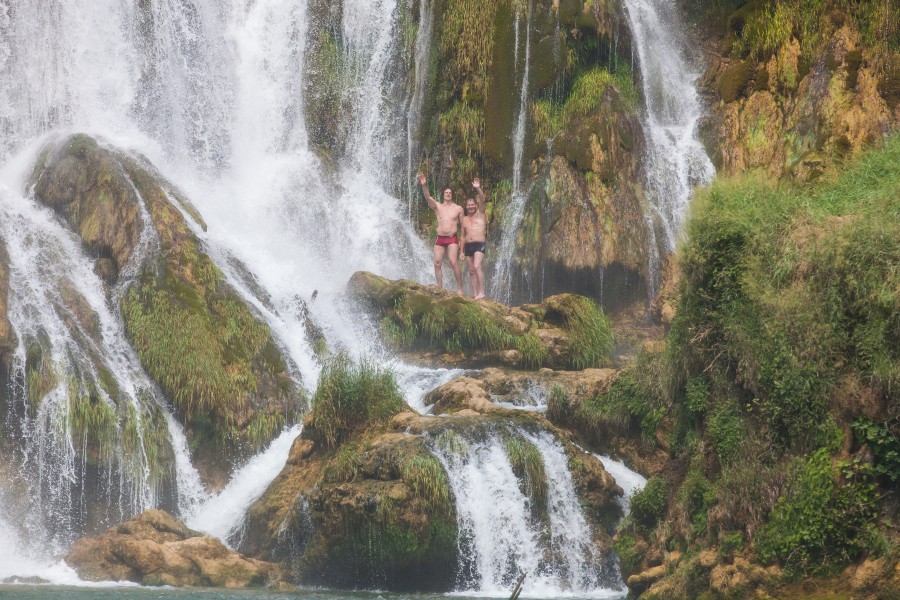Kravice waterfall near Medjugorje, Bosnia, in July 2014, picture 4