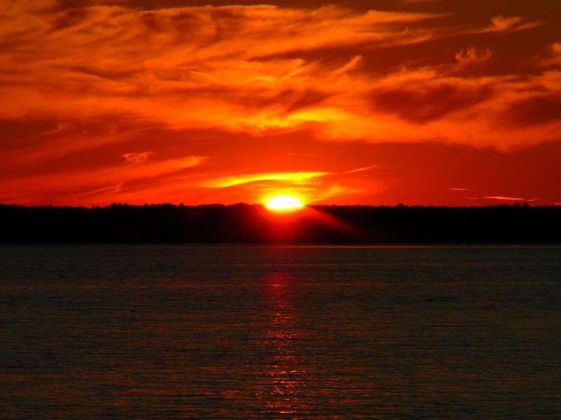 Lake Mitchell, MI, 2008 sunset