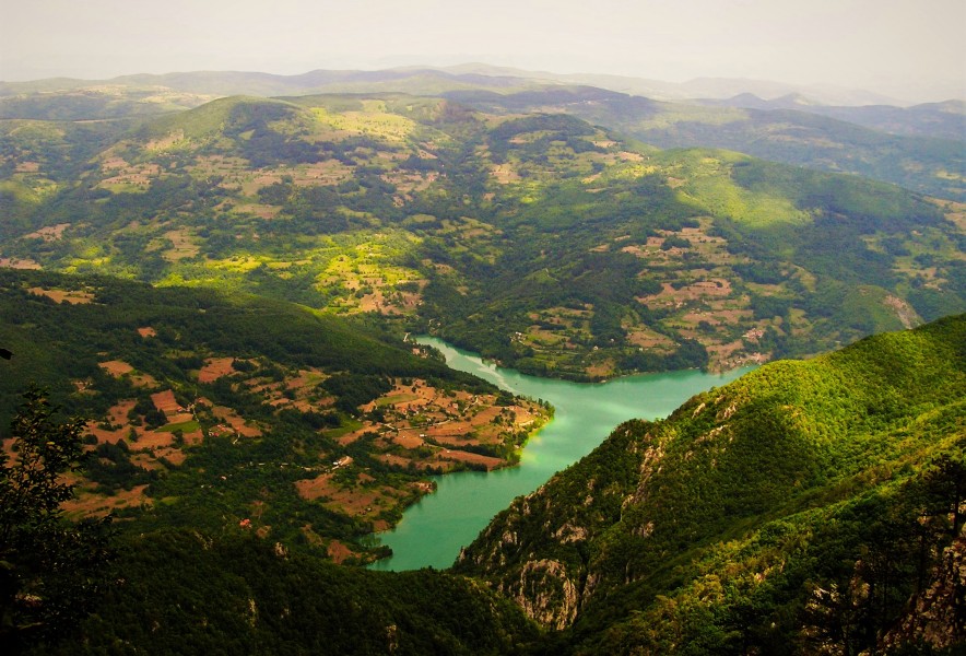 Nacionalni park Tara; Pogled na Drinu sa vidikovca Bilješka stena 02