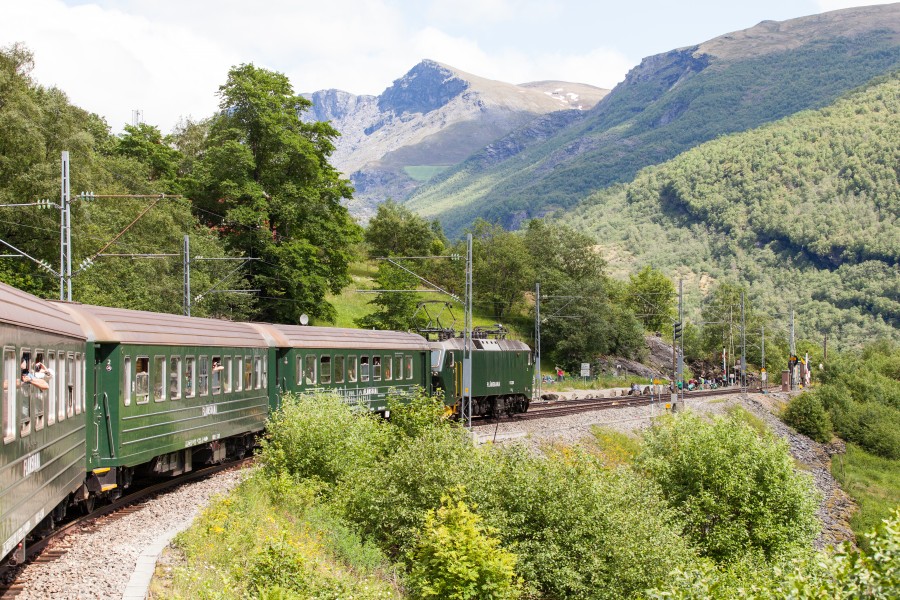 a Flåm line train, Norway, near Flåm, June 2014, picture 25