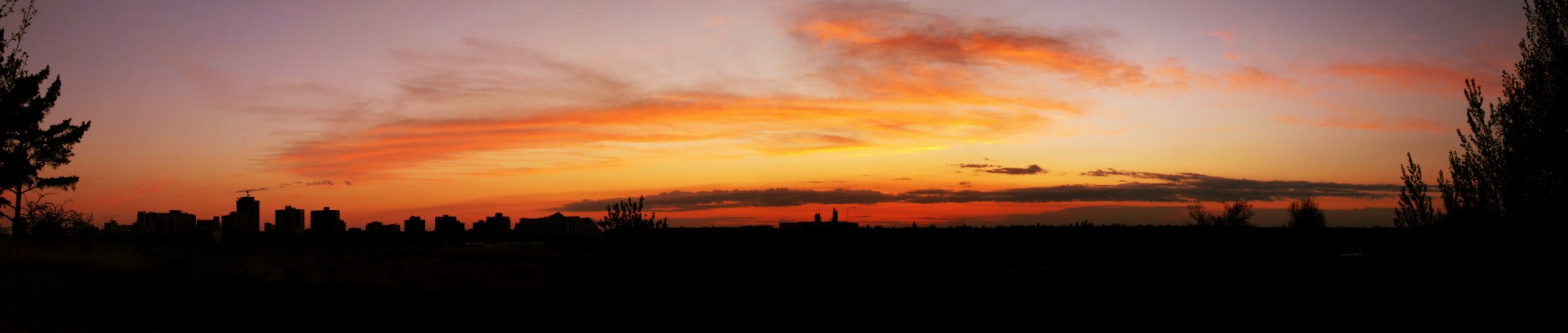 Saskatoon May Sunset Panorama (3561277253)