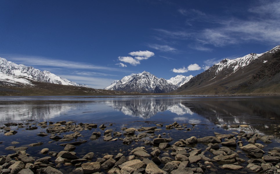 Shandur Lake & Reflection of Mountain