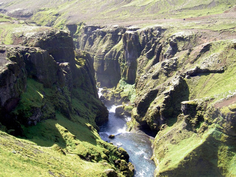 Skogar Trek in Iceland 2005
