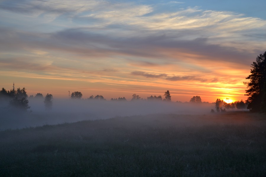 Sunrise near Krzna river, Poland (2)