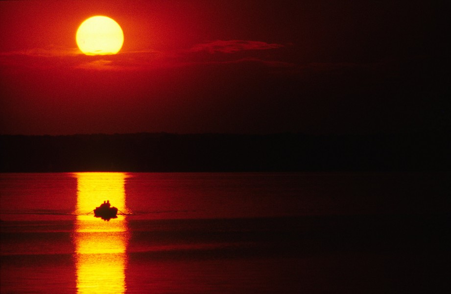 Sunset at Furesø lake, Denmark 1988. - panoramio