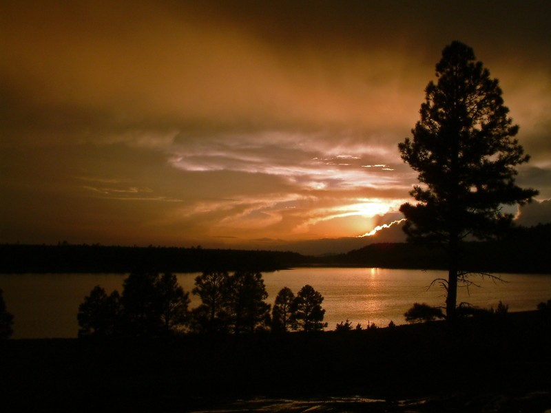 Sunset at Upper Lake Mary (4015309864)