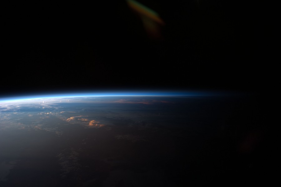 Sunset over Western South America